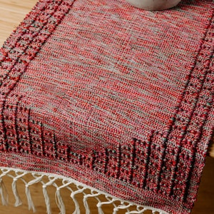 Handwoven Colorful Cotton Table Runner – Handmade in Portugal