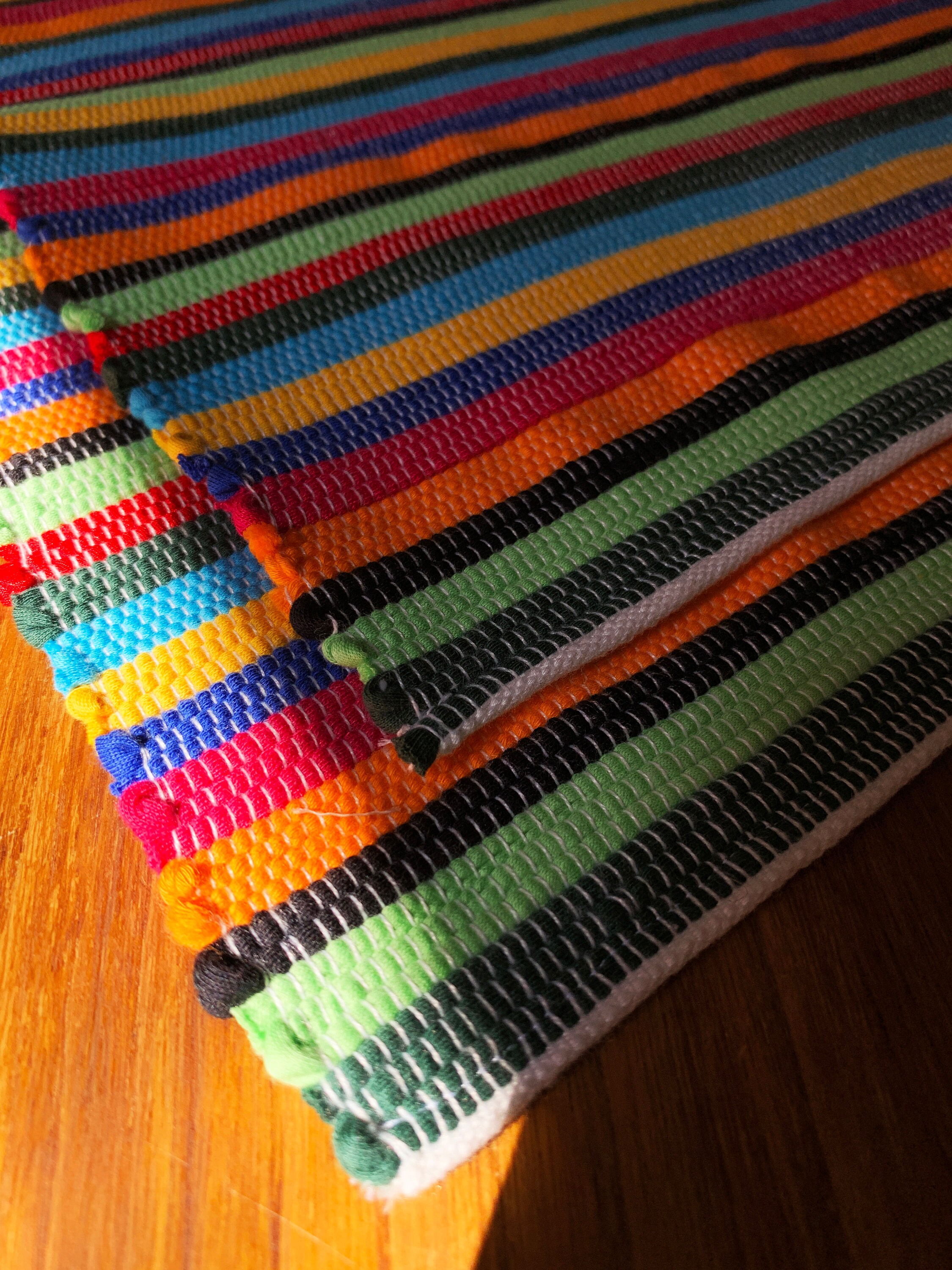 Set of 6 multicolors placemats Handmade woven placemats Etsy