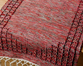 Rainbow table runner | Handmade woven table runner | Home decor | Kitchen decor