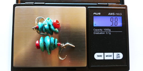 Turquoise earrings, turquoise dangles, turquoise … - image 5