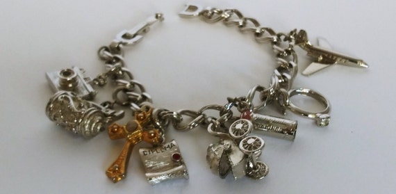 Monet charm bracelet, baby charm bracelet, Monet … - image 3