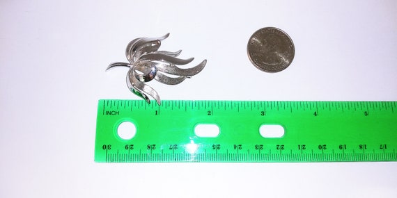 Crown Trifari pin, Crown Trifari brooch, Silver s… - image 5