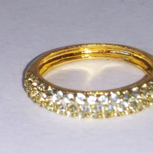 Blue topaz 925 ring, 925 silver SETA, size 6 ring, vermeil topaz ring,  pave topaz ring #1100