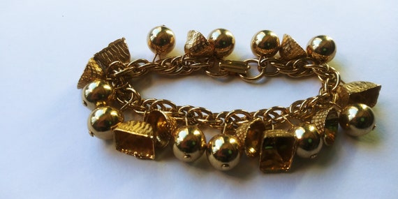 Gold bell bracelet, gold jingle bells, Xmas bell … - image 5