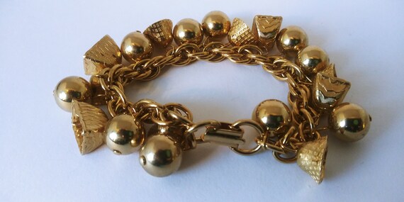 Gold bell bracelet, gold jingle bells, Xmas bell … - image 6