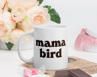 Mamá pájaro taza / mamá taza / mamá taza de café / primer día de la madre / regalos para mamá / divertida mamá taza / mejor mamá taza / regalo del día de las madres