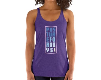 Workout Tank Top, Fitness Tank Top, Workout Shirt, Workout Tank, Workout Tank Tops, fitness apparel, workout clothes, Posture For Days Shirt