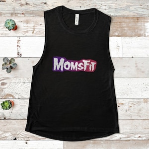 Workout Tank Top, Fitness Tank Top, Punk Tank, Racerback Tank, Punk Rock Tank, Workout Tank Top For Women, Womens Tank Top, MomsFit Tank