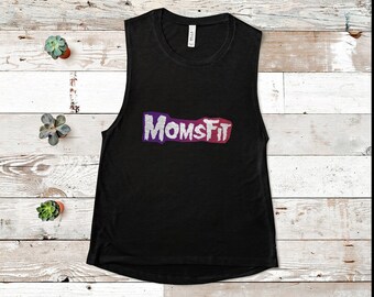 Workout Tank Top, Fitness Tank Top, Punk Tank, Racerback Tank, Punk Rock Tank, Workout Tank Top For Women, Womens Tank Top, MomsFit Tank