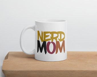 Taza de café para mamá nerd / Regalo divertido para mamá