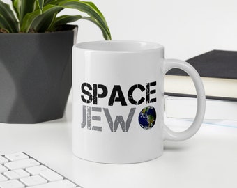 Space Jew Mug | Funny Coffee Mug | Jewish Mug | Space Coffee Mug | Space Gift | Fun Space Mug | Novelty Mug | Expressions Mug