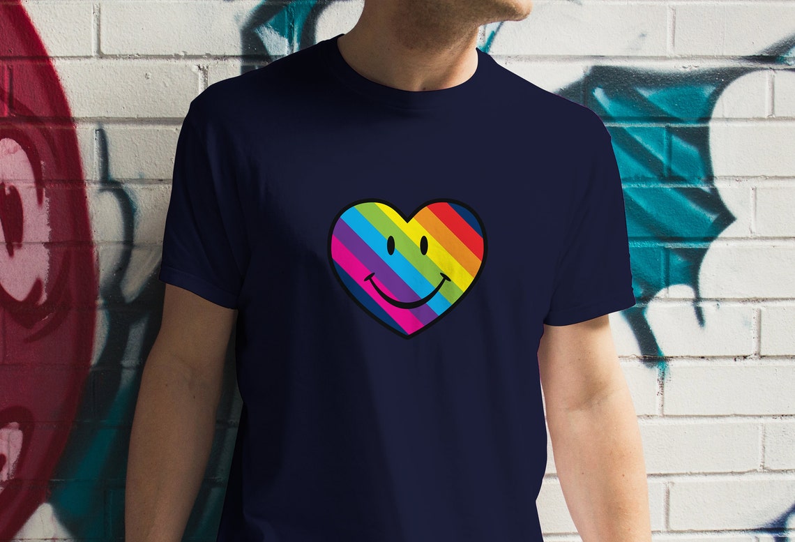 heart face shirt brand