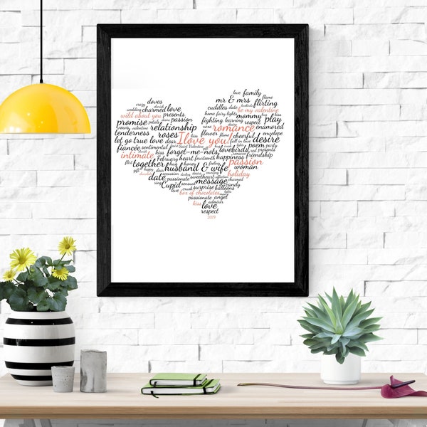 MR & MRS Printable Word Art Wall Art Valentine's Day Gift Husband and Wife Wedding Anniversary Gift Digital Download Printables Prints