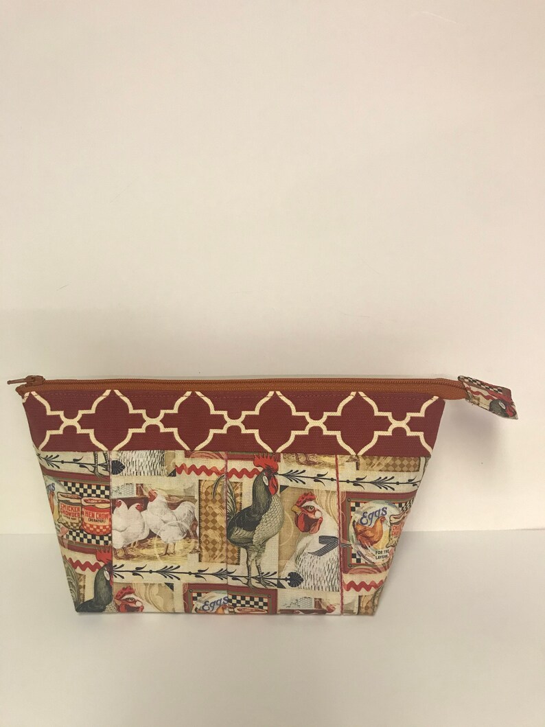 SewUniquelyYoursShop Hen House Cosmetic Bag - Thumbnail 2