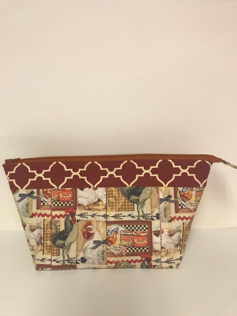 SewUniquelyYoursShop Hen House Cosmetic Bag