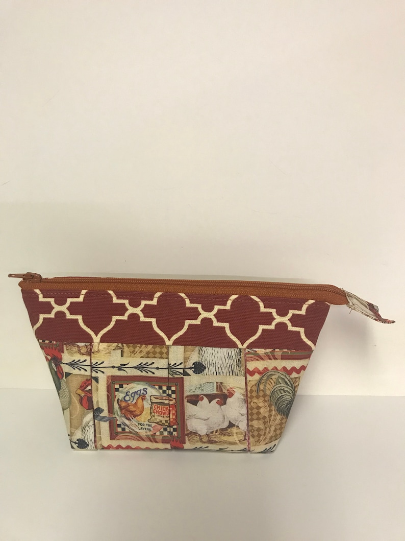 SewUniquelyYoursShop Hen House Cosmetic Bag - Thumbnail 4