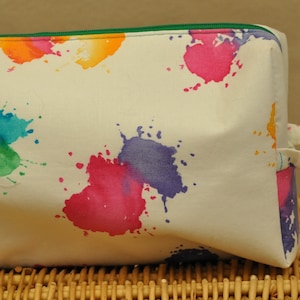Large Paint Splotch cosmetic bag