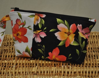 Mini clutch (Black Catalina Floral)