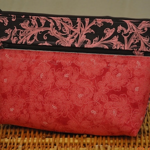 Large clutch (Chocolate and pink elegance)
