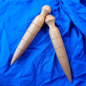 Garden Dibber - "The Carrot" - Cherry and Oak -  Dibbler - Seed planter -  Bulb planter - Garden gift - Spring Garden