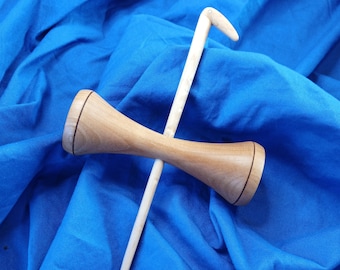 Basque Spindle, Txoatile, Drop Spindle for hand spinning. An ancient spindle still used today.