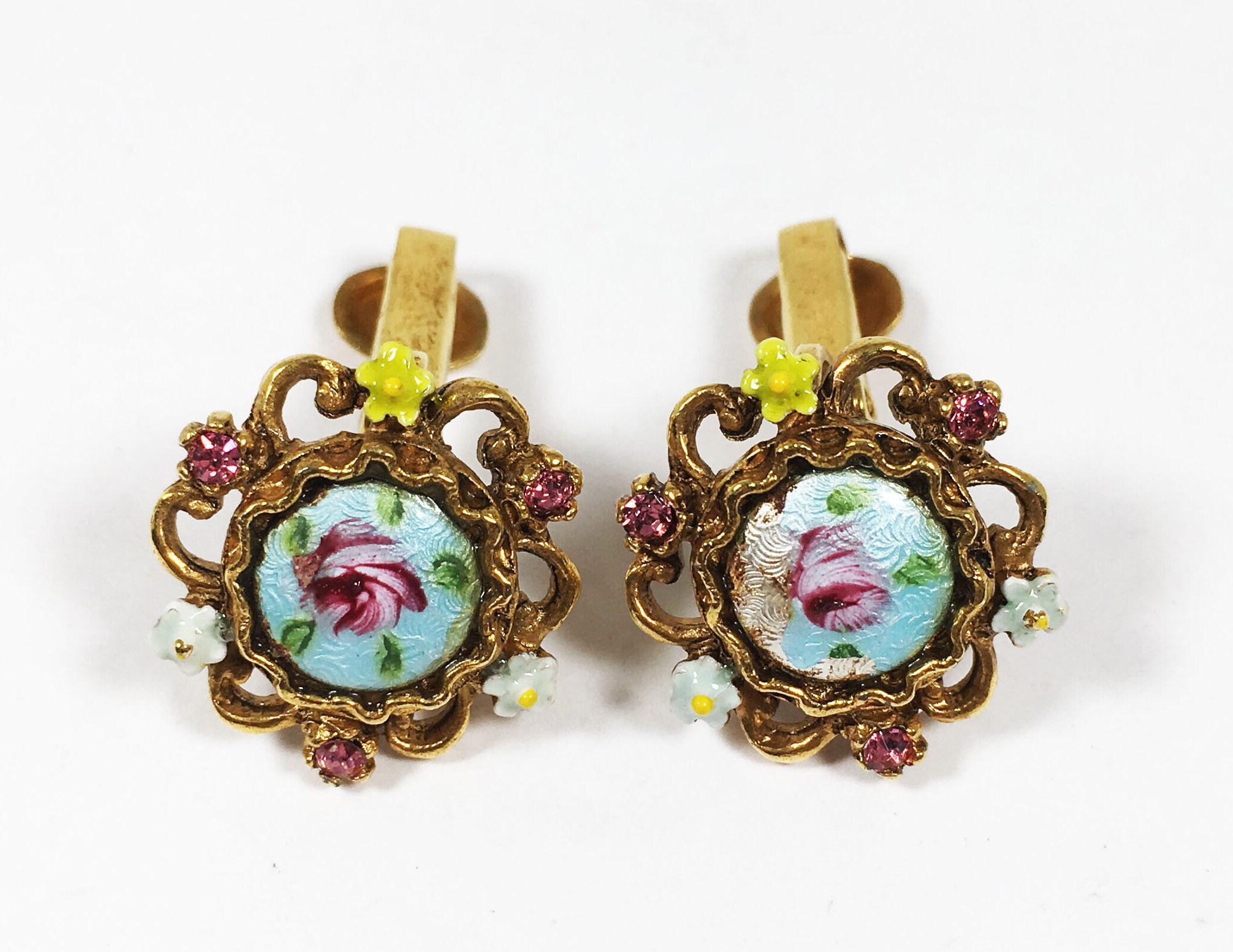1950s clip on earrings