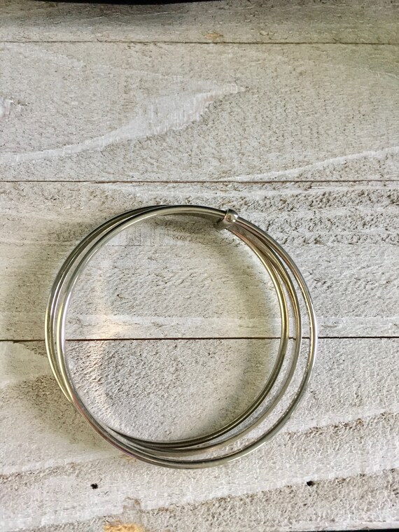 Stacking Bracelets Floral Bangle Thin Bangles Vin… - image 7