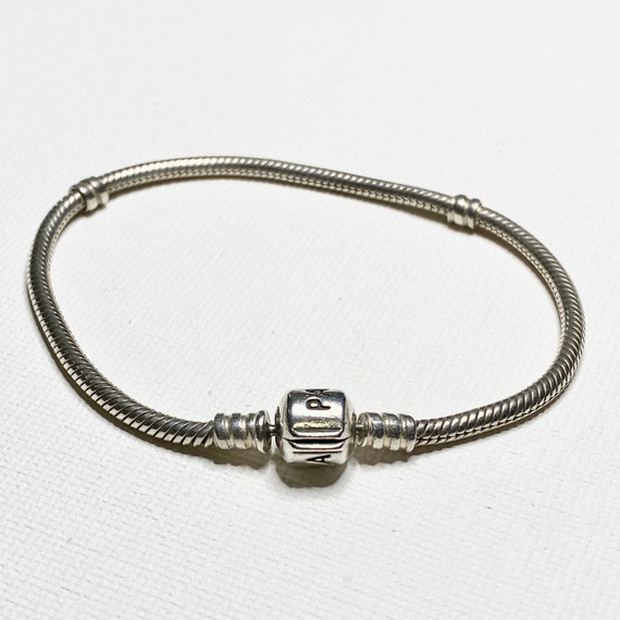 Pandora Sterling Silver Classic Snake Chain Signa… - image 5