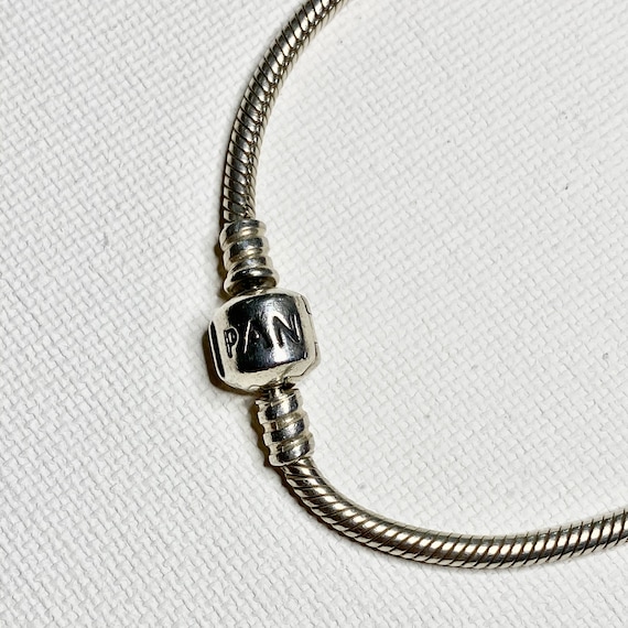 Pandora Sterling Silver Classic Snake Chain Signa… - image 6