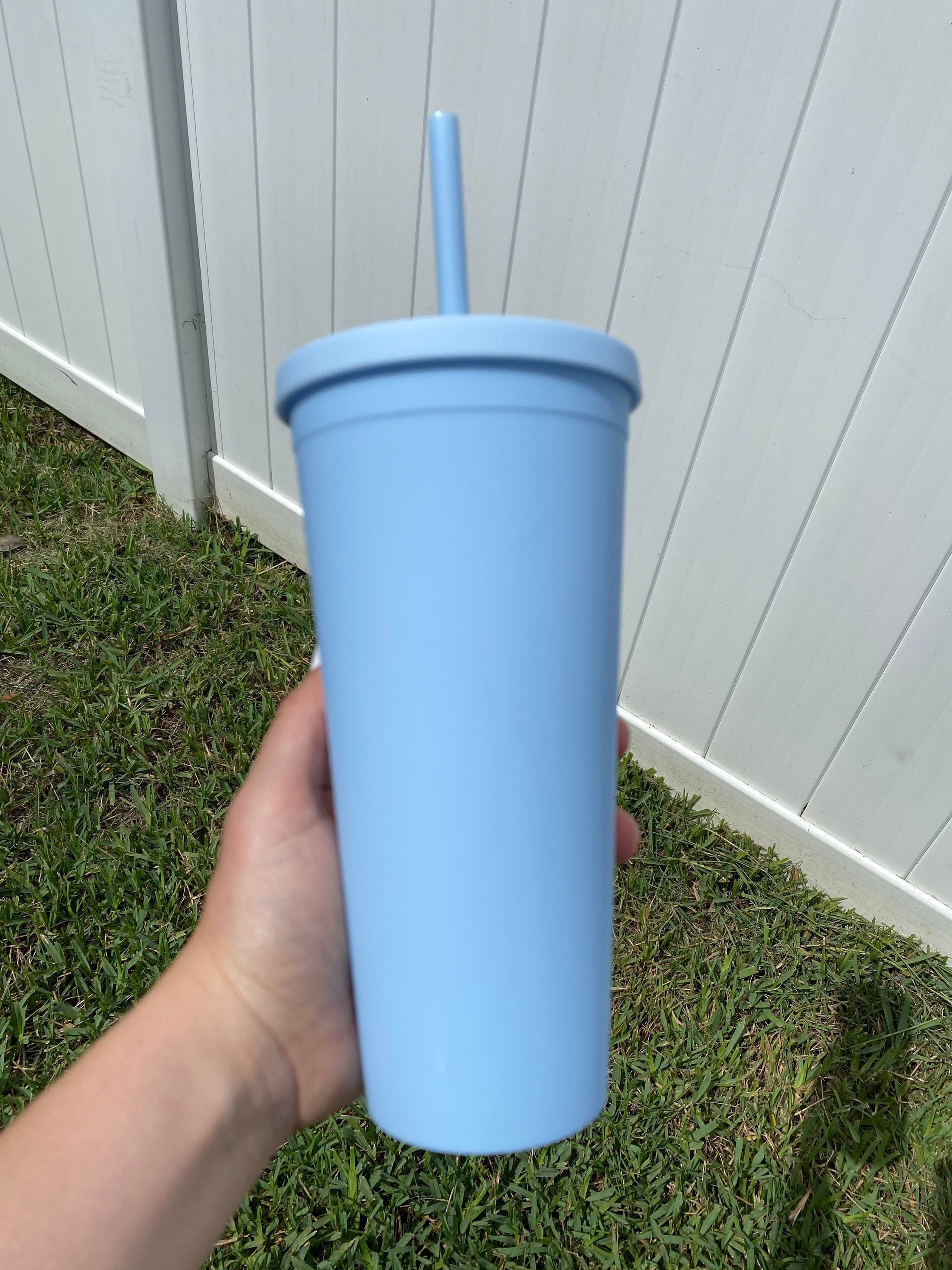 Personalized Matte Black Tumbler 22oz Holographic vinyl Etsy