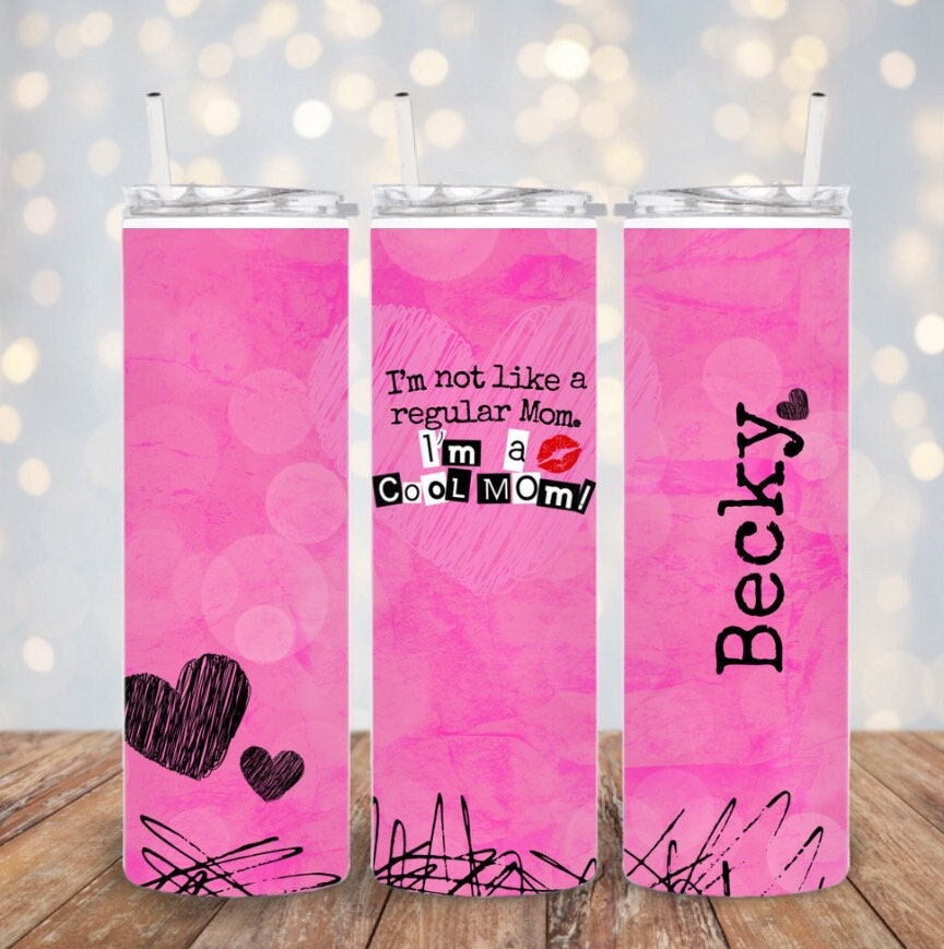 Burn Book/stainless Steel Glitter Tumbler, Pink Tumbler, Wife Gift,  Daughter Gift, Tumbler With Straw 