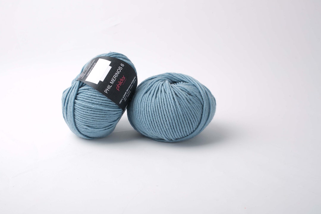 Chunky Blanket Yarn Phildar MERINOS 6, Merino Wool Worsted Weight