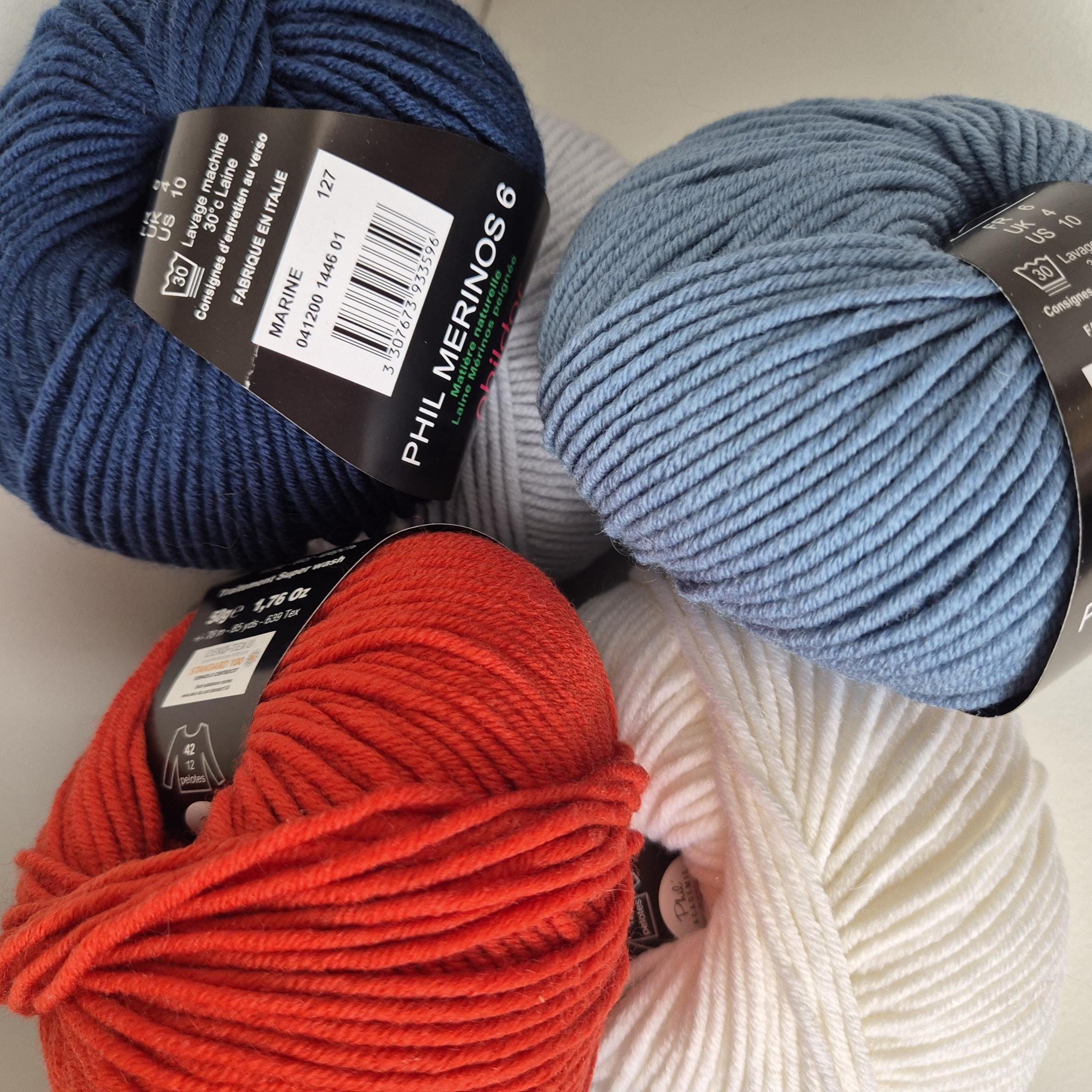 Lot De 5 Pelotes Phil Big Wool Givré - Laine/alpaga Grise - Aiguilles 15 - Neuf