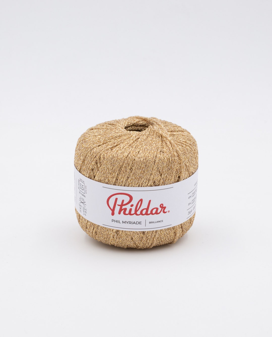 Sparkly Yarn for Crocheting, Gold Lurex Yarn, Glitter Metallic Yarn