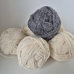 Wolle ungefärbte Bio Socken Strickpaket 6 Knäul