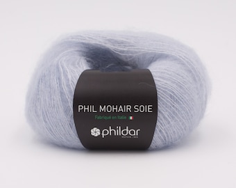 Mohair silk yarn, organic lace Phildar Mohair Soie 25g / 213yd