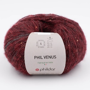 DK glänzende leichte Merinowolle Phildar VENUS