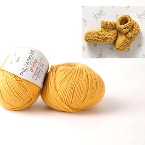 Phildar Caresse DK Acrylic Blend: Soft Lightweight Baby Yarn for Knitting Blankets, Hats, Clothes