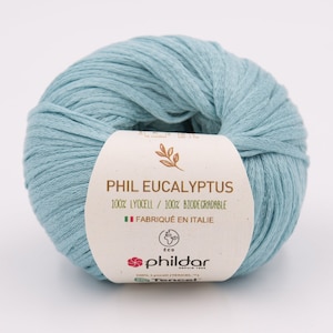 Phildar Eucalyptus: chunky eco tencel recycled yarn - Responsible eucalyptus tree thick ribbon yarn