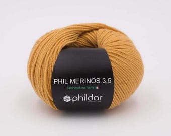 Organic Merino Wool Yarn: Phildar Phil Merinos 3.5 Safe Hypoallergenic yarn