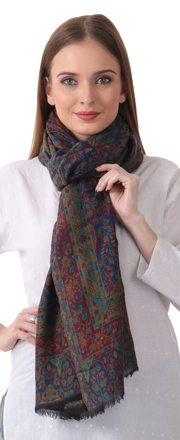 Stole Cotton Blue - Etsy Stole Cotton Blue - Etsy
