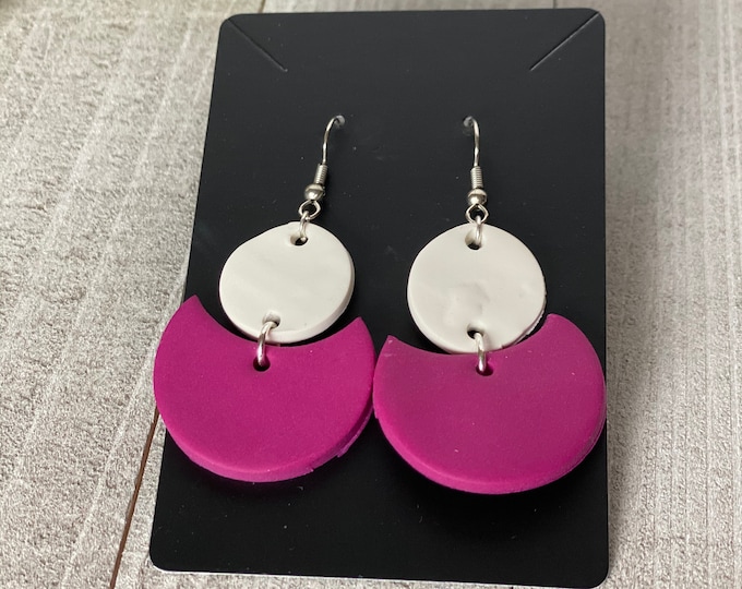 Circle Cutout | Clay Earrings