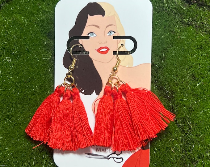 Hook Tassel Earrings