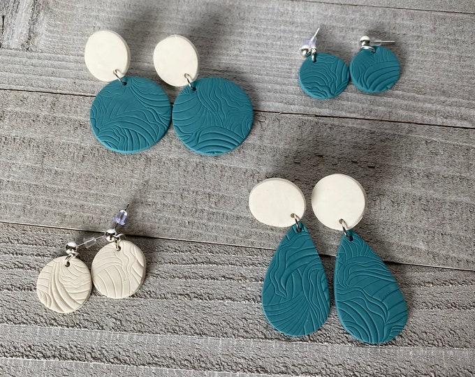 Beach Waves Collection | Clay Earrings