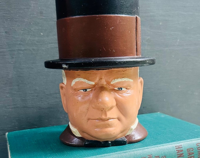 Vintage WC Fields Face Mug, 1970s WC Fields Coffee mug, Vintage Face Mug, Vintage Barware, Toby Mug, Vintage Guys Gift, 70s Coffee Mug