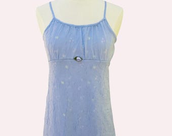 Abito da bambina Vintage Rose Cottage con stampa floreale lavanda, taglia 14-16, vita impero, sovrapposizione in chiffon, abito da festa di Pasqua, matrimonio, Y2K