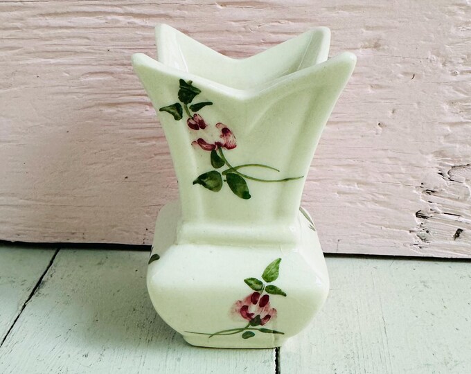 Antique Nippon Hand Painted Bud Vase Art Nouveau Porcelain Vase Miniature Floral Vase Cottagecore Decor Japan Vase