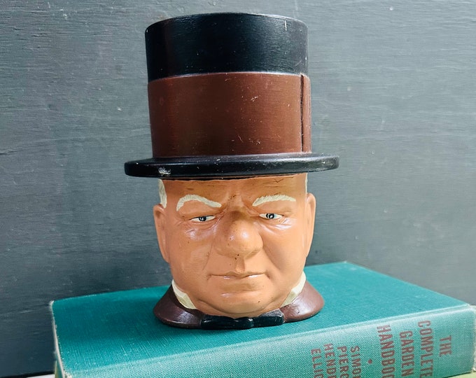 Vintage WC Fields Face Mug, 1970s WC Fields Coffee mug, Vintage Face Mug, Vintage Barware, Toby Mug, Vintage Guys Gift, 70s Coffee Mug
