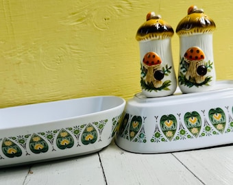 Vintage Noritake Palos Verde Serving Dish, Set of Two, Noritake Progression China, 1970s Retro Dish, Vintage Serving Dish, Daisy Design Dish