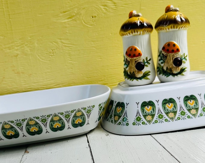 Vintage Noritake Palos Verde Serving Dish, Set of Two, Noritake Progression China, 1970s Retro Dish, Vintage Serving Dish, Daisy Design Dish